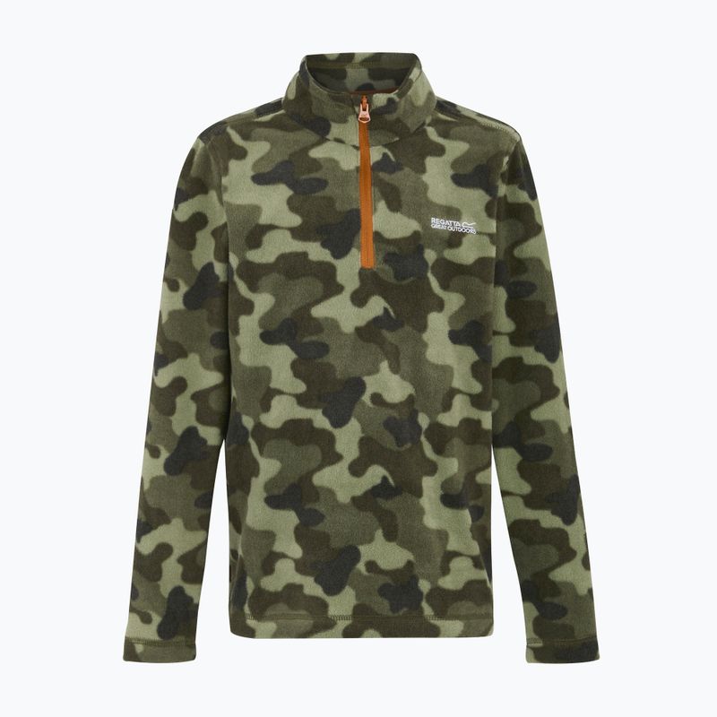 Vaikiškas flisinis džemperis REGATTA Hot Shot II olive night camo 5