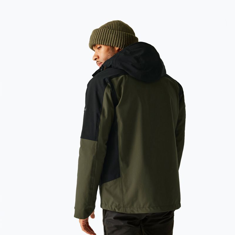 Vyriška 3-in-1 striukė REGATTA Wentwood olive night/black 3