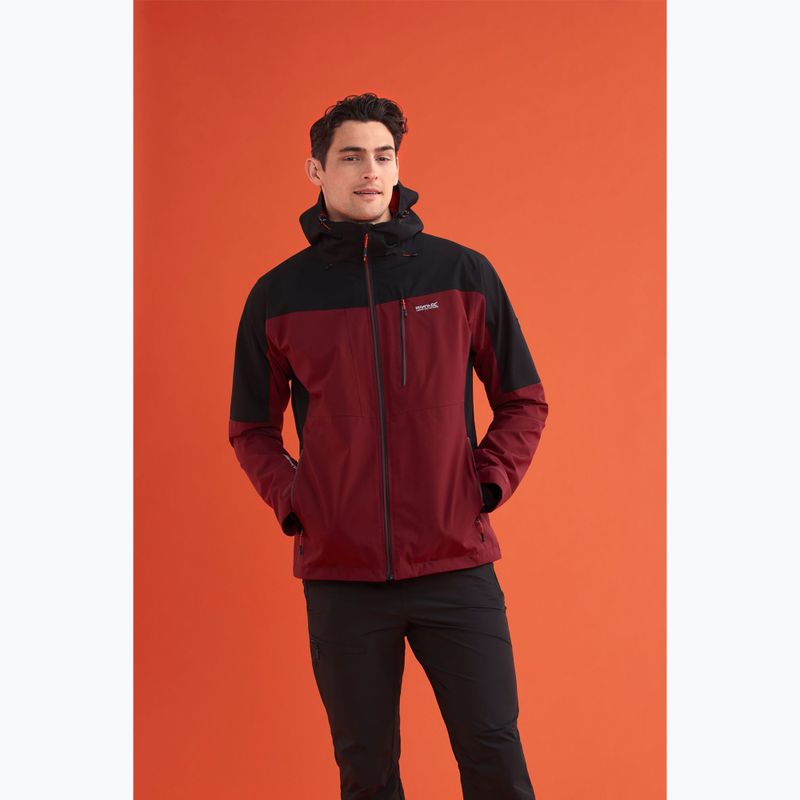 Vyriška 3-in-1 striukė REGATTA Wentwood dark maroon/black 15