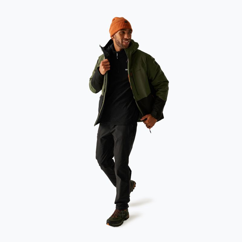 Vyriška lietaus striukė REGATTA Highton Stretch Padded olive night/black 2