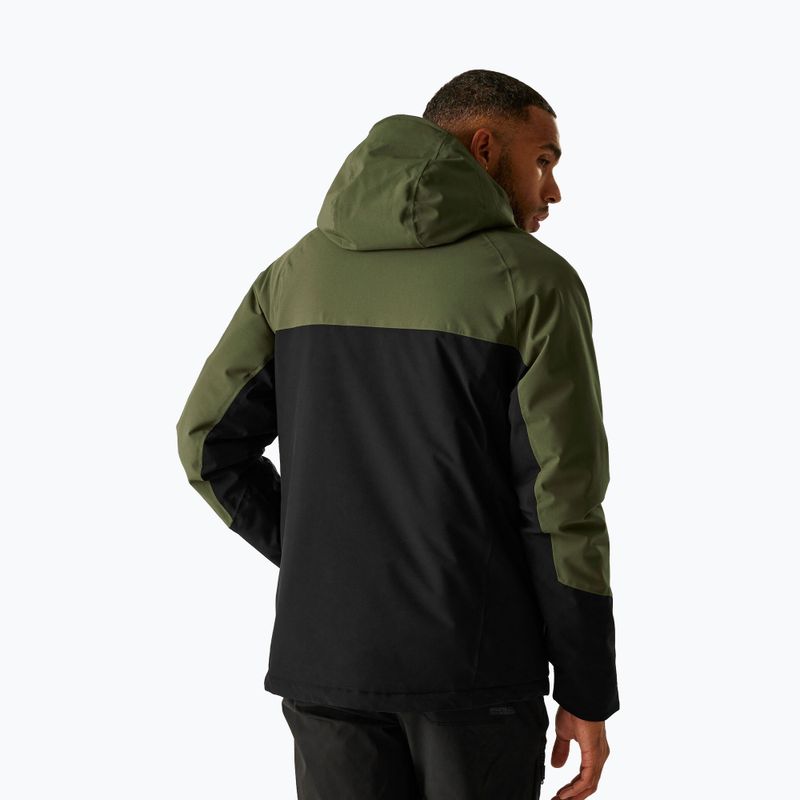 Vyriška lietaus striukė REGATTA Highton Stretch Padded olive night/black 3