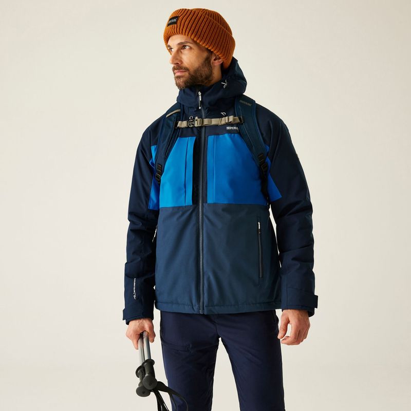 Vyriška lietaus striukė REGATTA Maland Insulated snorkel blue/moonlight denim 11