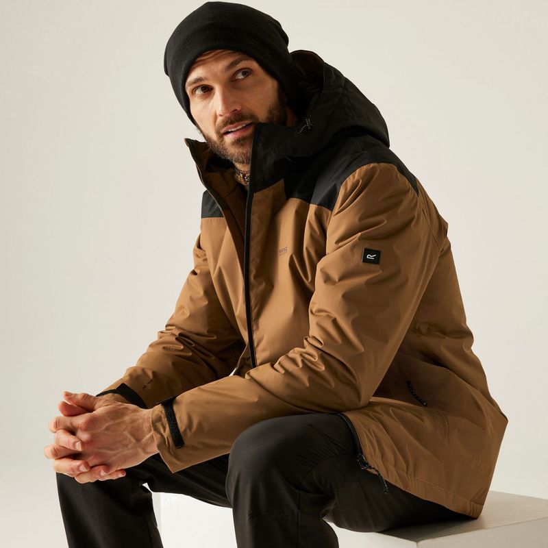 Vyriška lietaus striukė REGATTA Thornridge nut brown/black 12