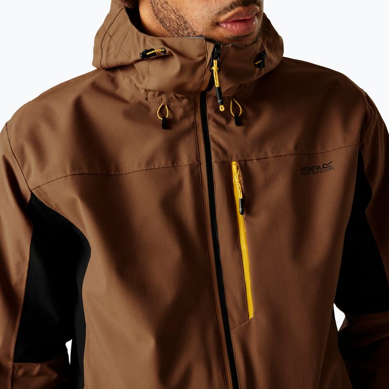 Vyriška softshell striukė REGATTA Birchdale II nut brown/black 5