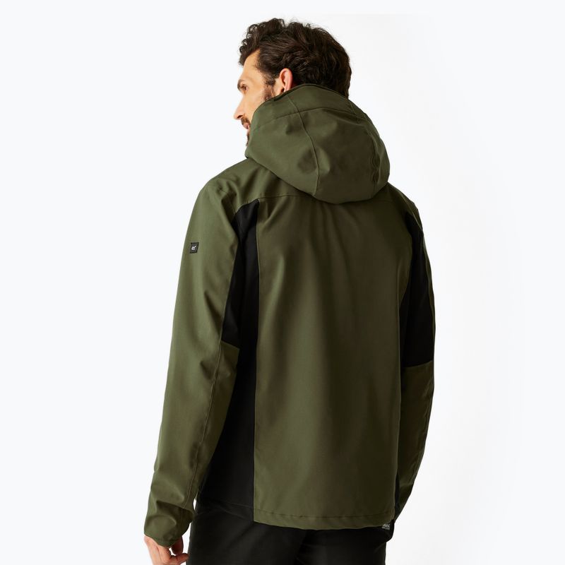 Vyriška softshell striukė REGATTA Birchdale II olive night/black 3
