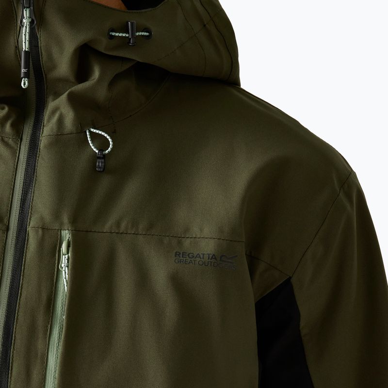 Vyriška softshell striukė REGATTA Birchdale II olive night/black 6