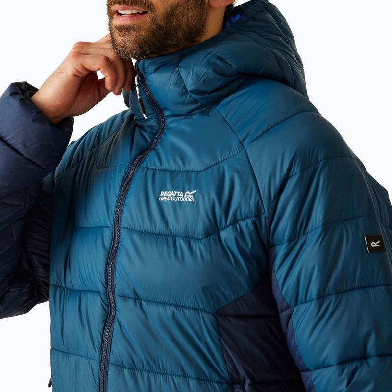 Vyriška pašiltinta striukė REGATTA Hooded Dalent moonlight denim/navy 5