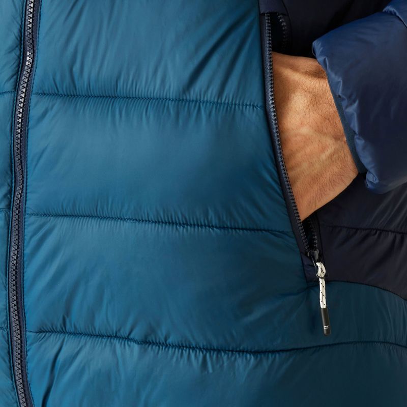 Vyriška pašiltinta striukė REGATTA Hooded Dalent moonlight denim/navy 6
