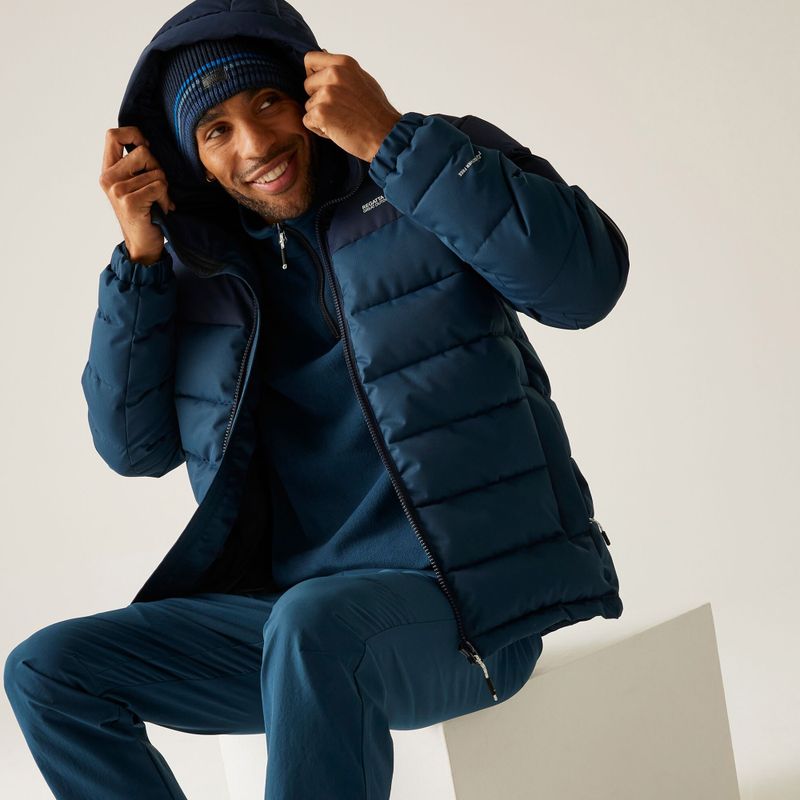 Vyriška pašiltinta striukė REGATTA Aldthron moonlight denim/navy 11