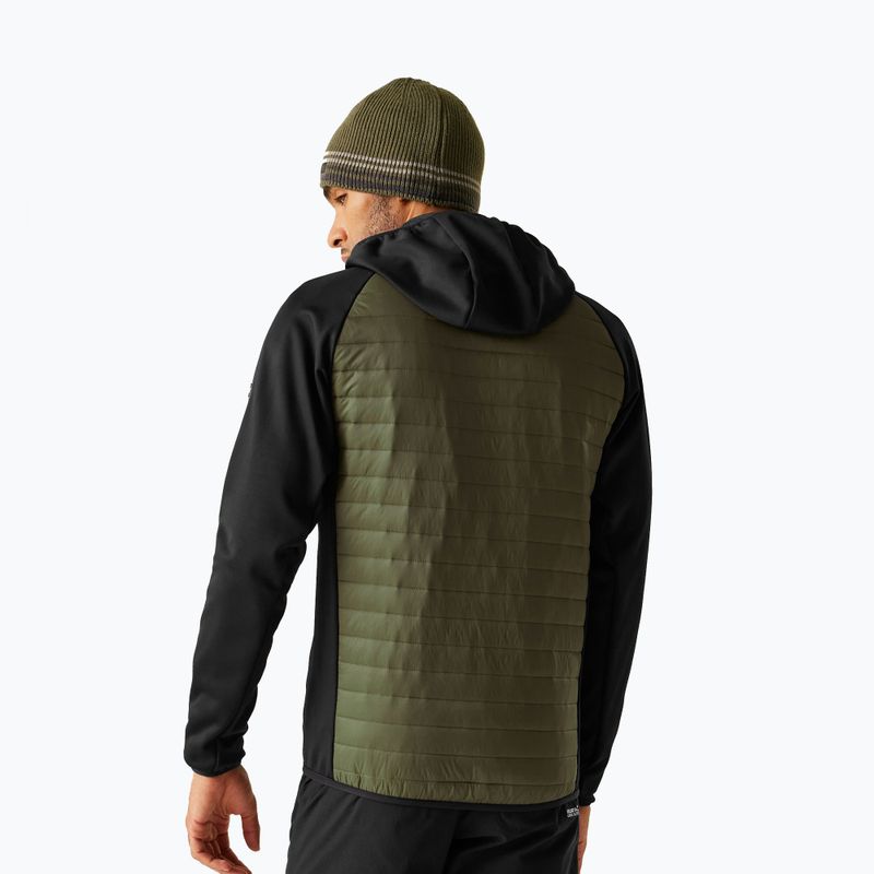 Vyriška hibridinė striukė REGATTA Andreson Hybrid olive/night black 3