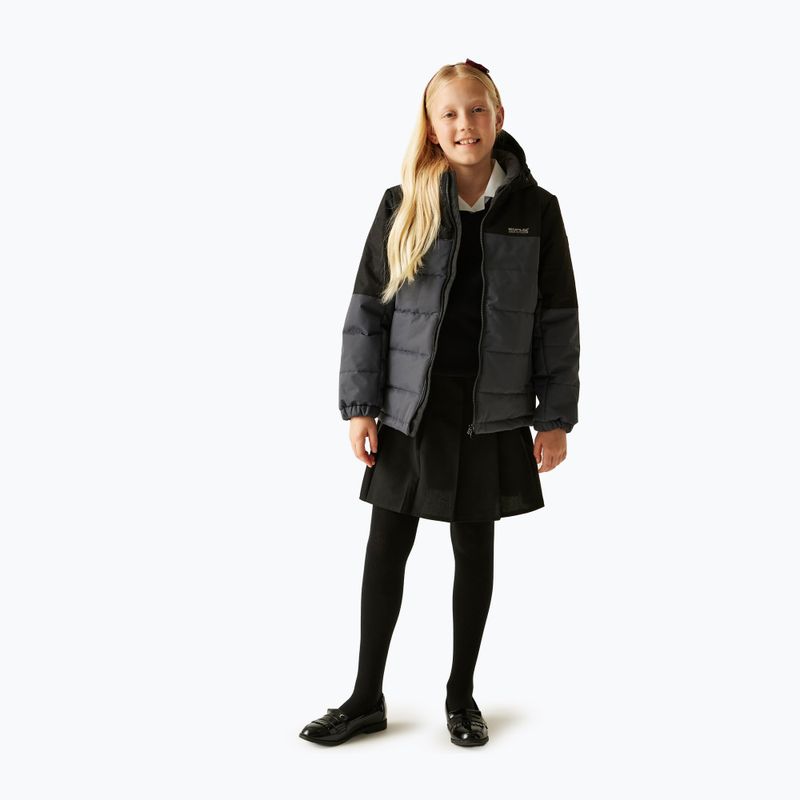 Vaikiška pašiltinta striukė REGATTA Lofthouse black/seal grey 5