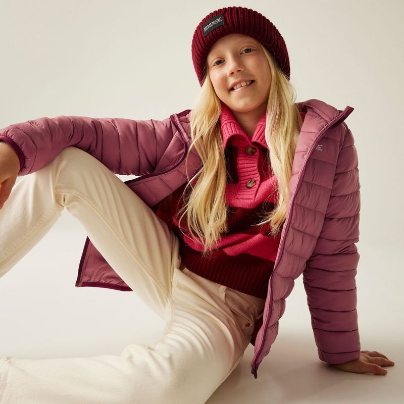 Vaikiška striukė REGATTA Hooded Marizion dusty rose/dark pimiento 9