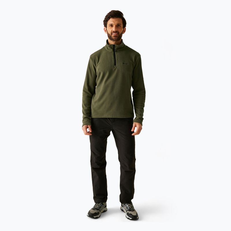 Vyriškas flisinis džemperis REGATTA Thompson olive night 2