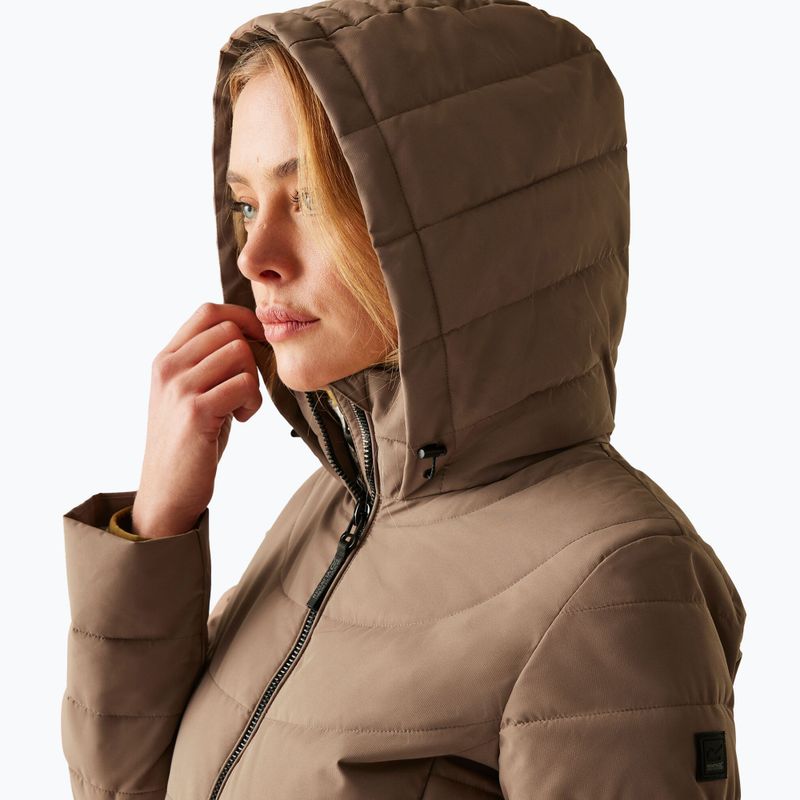Moteriškas pašiltintas paltas REGATTA Andria mocha/perfectly pale 4