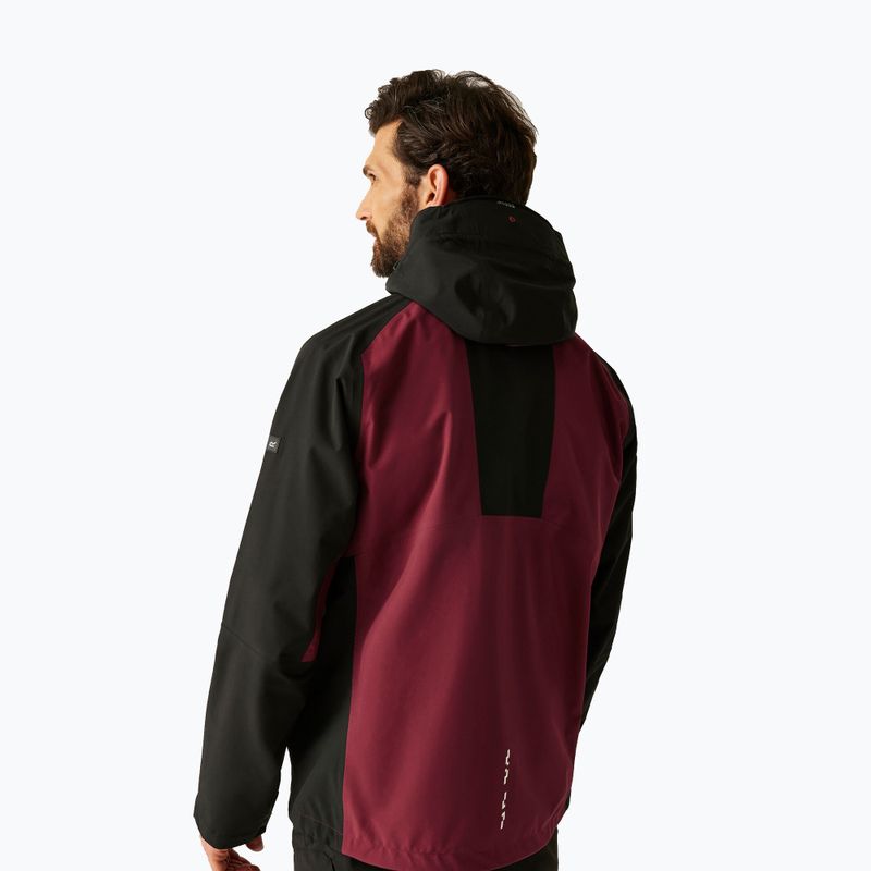Vyriška 3-in-1 striukė REGATTA Sacramento dark maroon/black 3