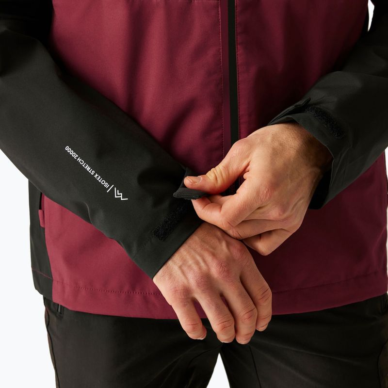 Vyriška 3-in-1 striukė REGATTA Sacramento dark maroon/black 7