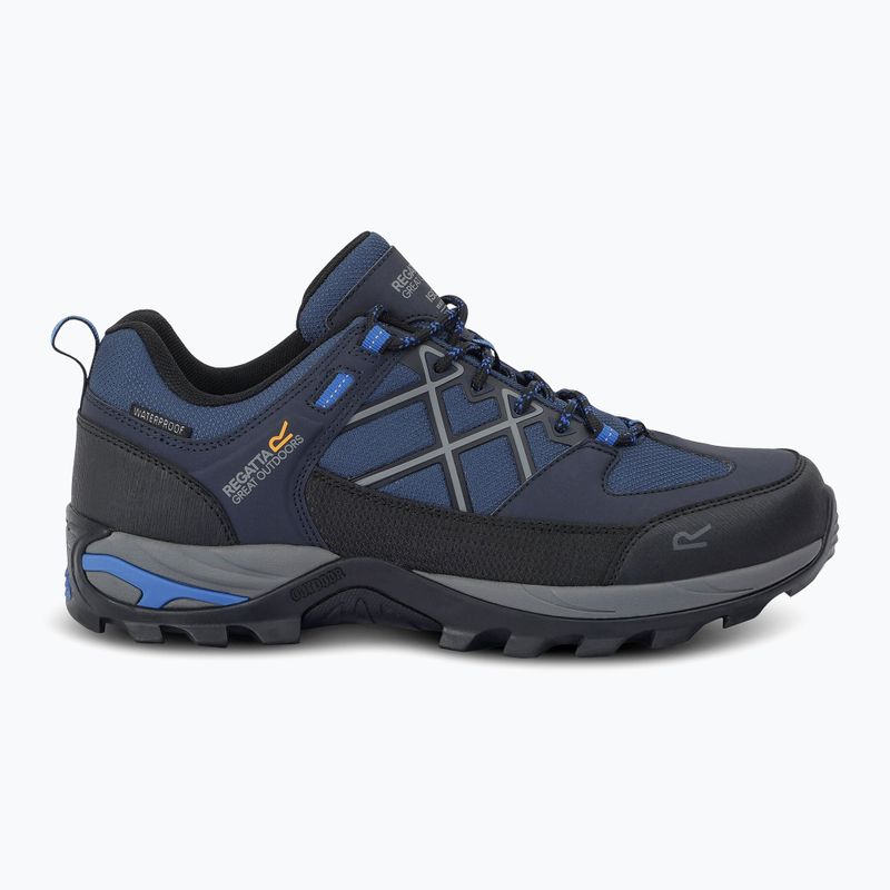 Vyriški trekinginiai batai REGATTA Samaris III Low navy/snorkel blue 2