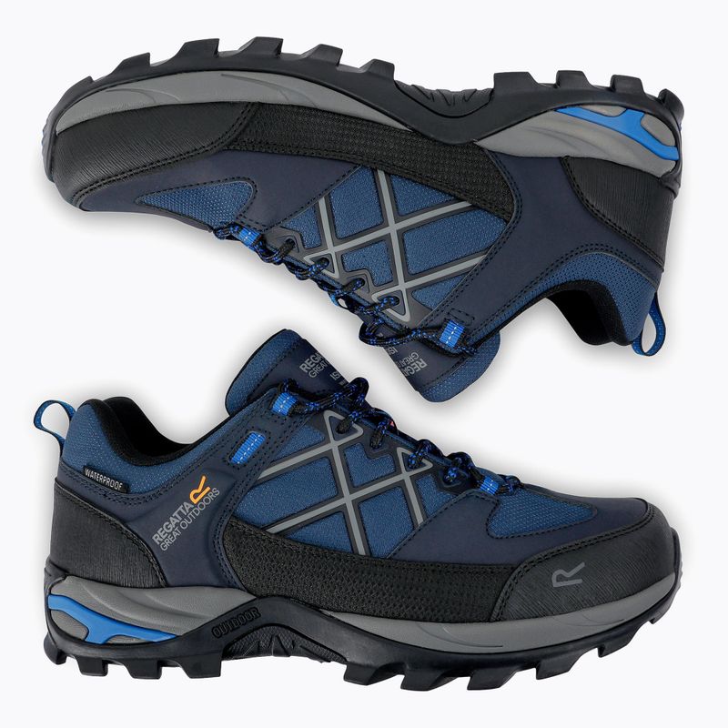 Vyriški trekinginiai batai REGATTA Samaris III Low navy/snorkel blue 5
