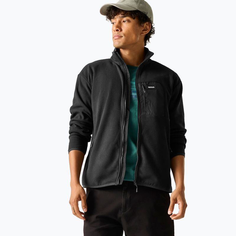 Vyriškas flisinis džemperis REGATTA  Frankie Full Zip Fleece black/black 3
