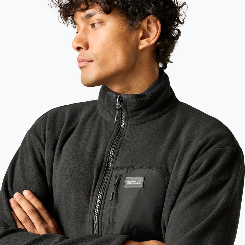 Vyriškas flisinis džemperis REGATTA  Frankie Full Zip Fleece black/black 5