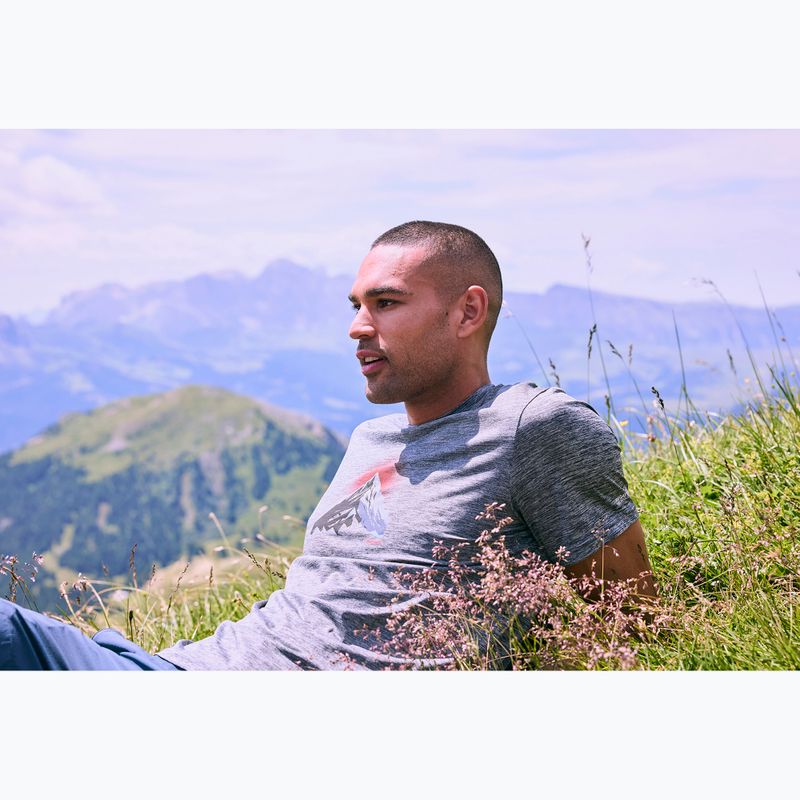 Vyriški žygio marškinėliai REGATTA Fingal dark storm marl 11