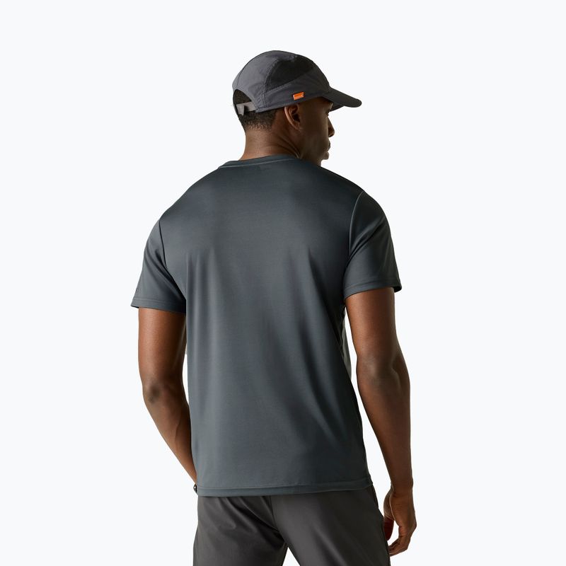 Vyriški žygio marškinėliai REGATTA Fingal Slogan dark storm 3