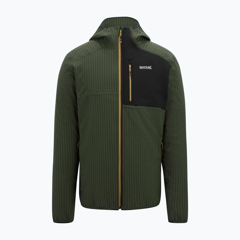 Vyriškas flisinis džemperis REGATTA Alven dark khaki/black 5