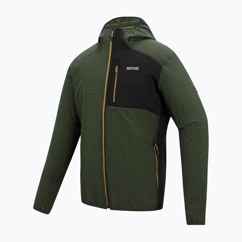 Vyriškas flisinis džemperis REGATTA Alven dark khaki/black 7