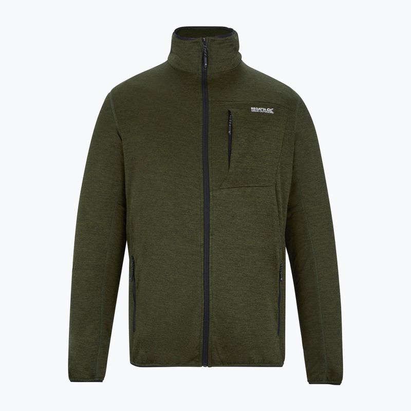 Vyriškas žygio džemperis REGATTA Hillden Midlayer dark khaki 5
