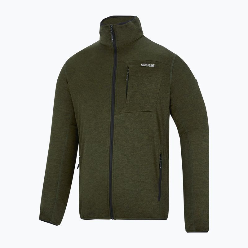 Vyriškas žygio džemperis REGATTA Hillden Midlayer dark khaki 7