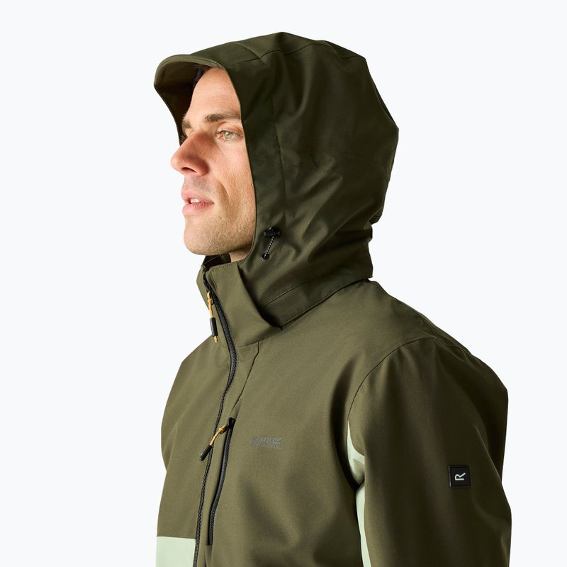 Vyriškas lietpaltis REGATTA Waterproof Shell Bosfield light sage/dark khaki 5