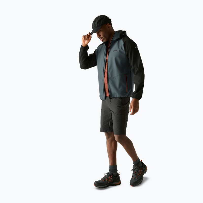 Vyriška softshell striukė REGATTA Arec III dark storm/black 2