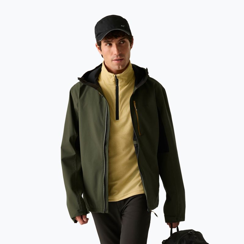 Vyriška lietaus striukė REGATTA Birchdale II dark khaki/black 5