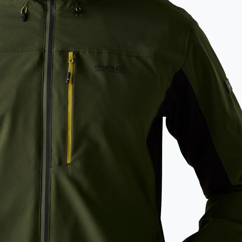Vyriška lietaus striukė REGATTA Birchdale II dark khaki/black 9