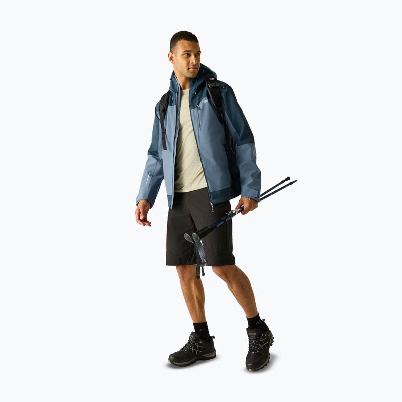 Vyriškas lietpaltis REGATTA Highton Stretch IV chine blue/night sky 2