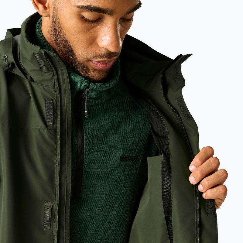 Vyriška softshell striukė REGATTA Matt II dark khaki/black 6