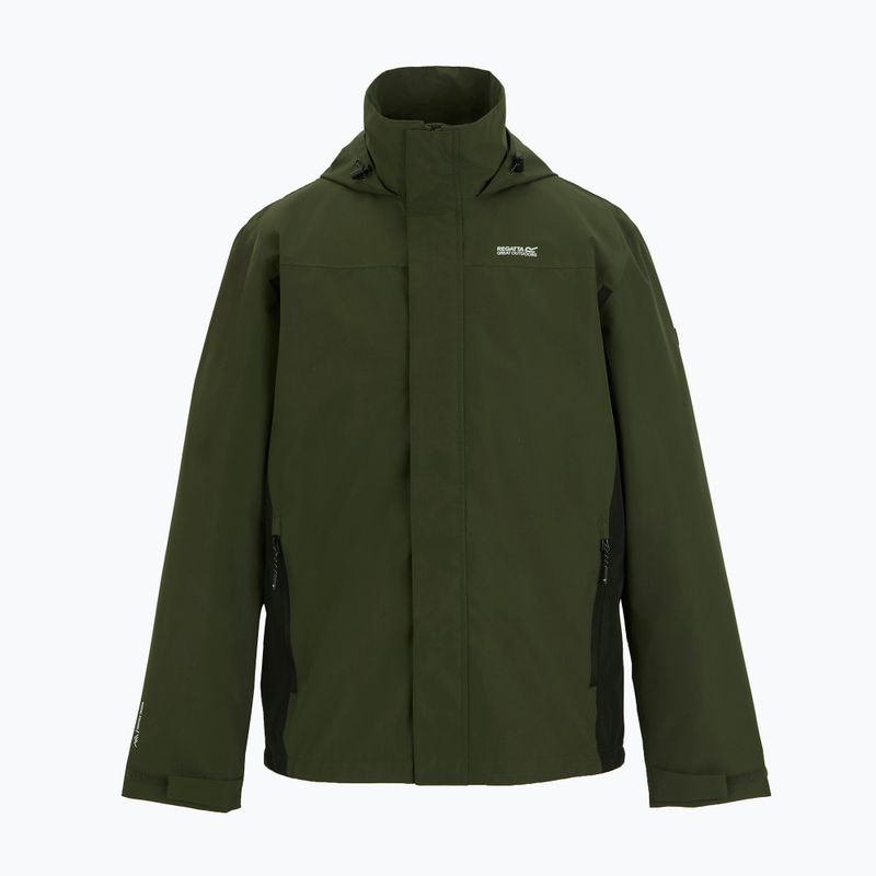 Vyriška softshell striukė REGATTA Matt II dark khaki/black 8