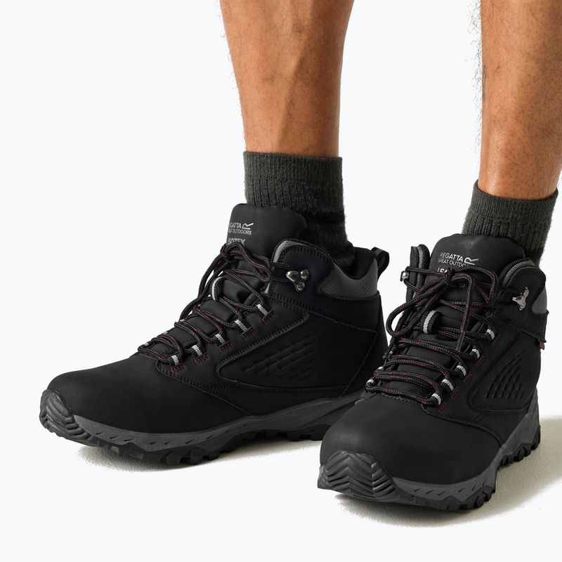 Vyriški žygio batai REGATTA Amble Boot Waterproof black/riored 5