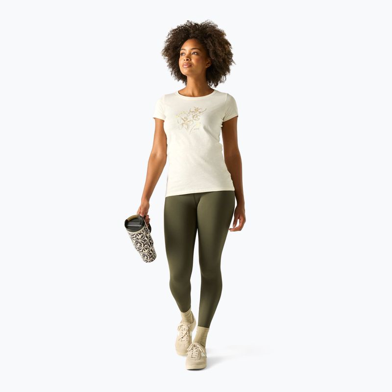 Moteriški trekingo marškinėliai REGATTA Breezed barley white 2