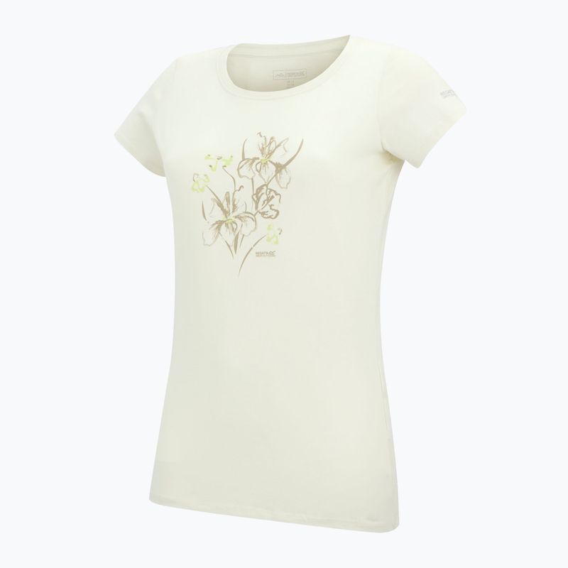 Moteriški trekingo marškinėliai REGATTA Breezed barley white 8