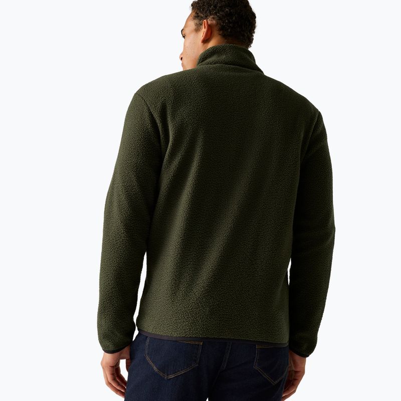 Vyriškas flisinis džemperis REGATTA Frankie Borg dark khaki/black 3