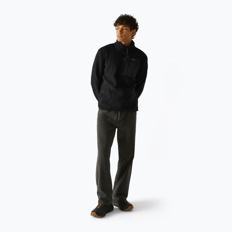 Vyriškas flisinis džemperis REGATTA Frankie Borg Half Zip black/black 3