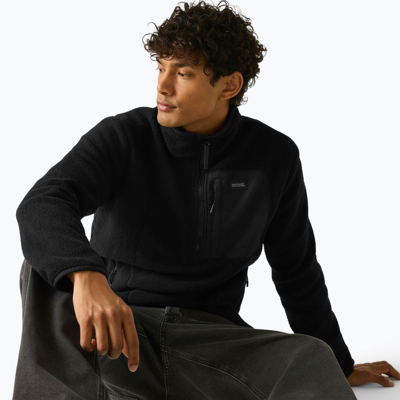 Vyriškas flisinis džemperis REGATTA Frankie Borg Half Zip black/black 5