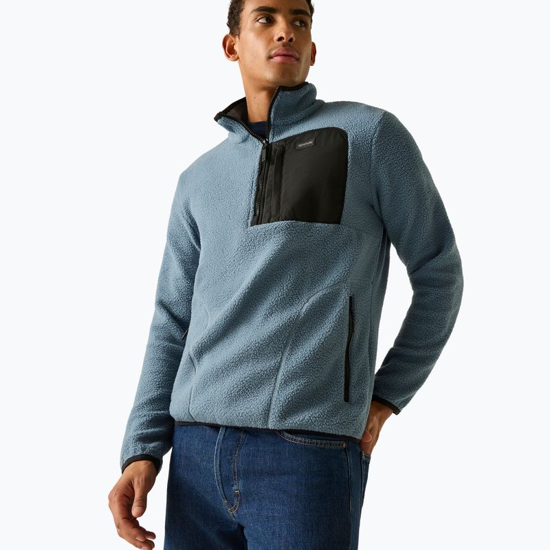 Vyriškas flisinis džemperis REGATTA Frankie Borg Half Zip grey mirage/black 3
