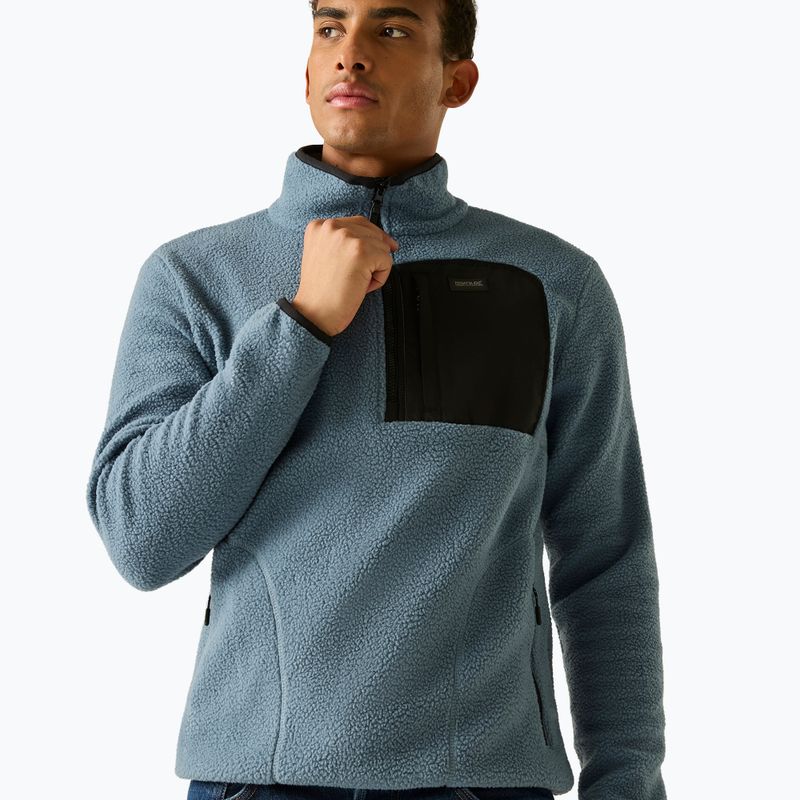 Vyriškas flisinis džemperis REGATTA Frankie Borg Half Zip grey mirage/black 5
