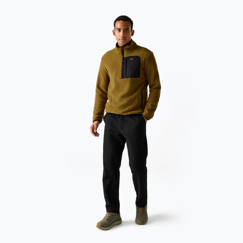 Vyriškas flisinis džemperis REGATTA Frankie Borg Half Zip rich tan/black 2