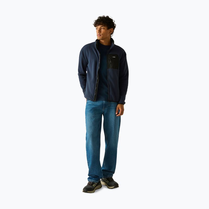 Vyriškas flisinis džemperis REGATTA Frankie Full Zip Fleece navy/black 3