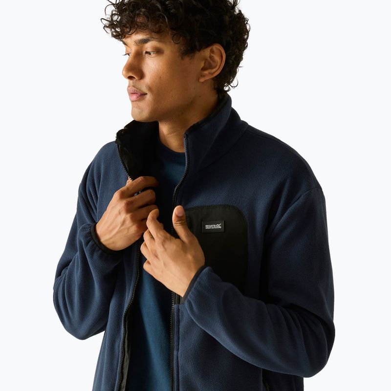 Vyriškas flisinis džemperis REGATTA Frankie Full Zip Fleece navy/black 5