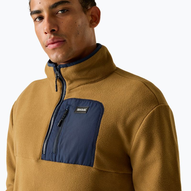 Vyriškas flisinis džemperis REGATTA Frankie Half Zip rich tan/navy 6