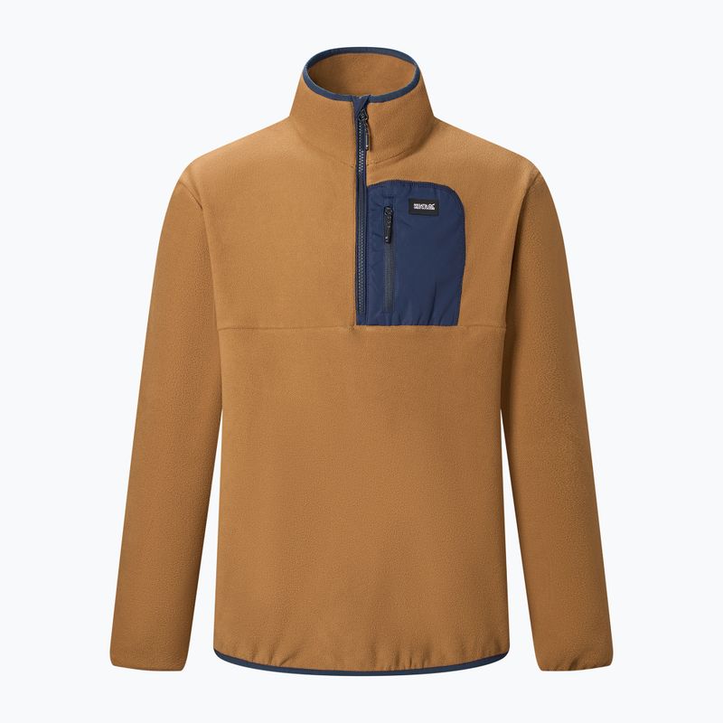 Vyriškas flisinis džemperis REGATTA Frankie Half Zip rich tan/navy 7